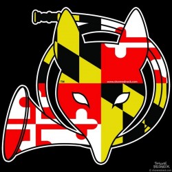 Shore Redneck MD Fox and Horn Decal