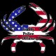 Shore Redneck USA Themed Crabby Police Officer Decal