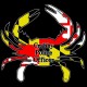 Shore Redneck MD Themed Crabby Police Officer Decal