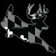 Shore Redneck MD Blackout Jumping Buck Decal