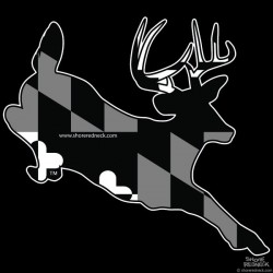 Shore Redneck MD Blackout Jumping Buck Decal