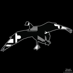 Shore Redneck Maryland Black Out Locked Up Goose Decal