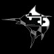 Shore Redneck Maryland Blackout Jumping Marlin Decal