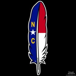Shore Redneck NC Feather Decal