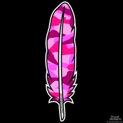 Shore Redneck Pink Camo Feather Decal