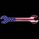 Shore Redneck USA Wrench Decal