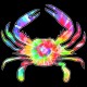 Shore Redneck Tie Dye Party Crab