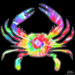 Shore Redneck Tie Dye Party Crab