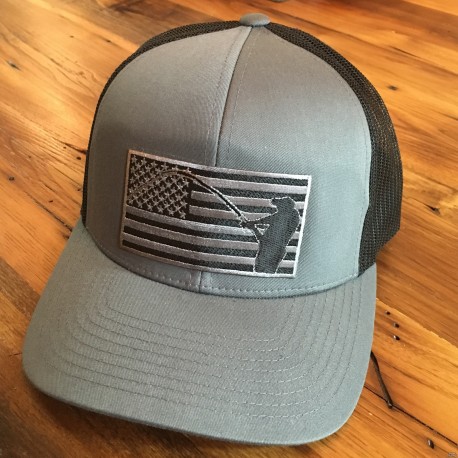 Shore Redneck USA Blackout Flag Fisherman Hat