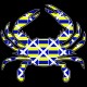 Shore Redneck MD Nautical Flag Crab