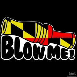 Shore Redneck MD Flag Blow Me Decal
