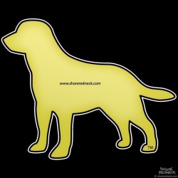 Shore Redneck Yellow Labrador Decal