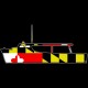 Shore Redneck MD Flag Workboat Decal