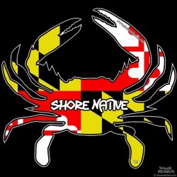 Shore Redneck MD Themed Shore Native Crab Decal