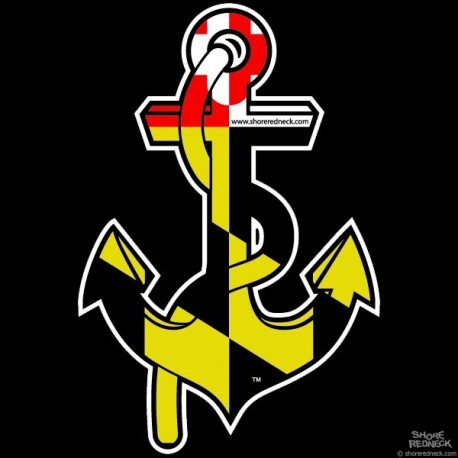 Shore Redneck MD Themed Anchor Decal
