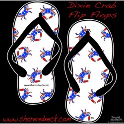 Shore Redneck Dixie Crab Flops Decal