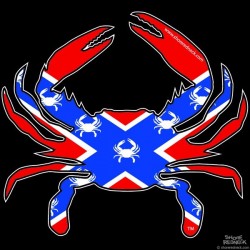Shore Redneck Official Flag Crab Decal
