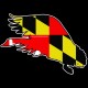 Shore Redneck Maryland Folded Goose Decal