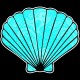 Shore Redneck Blue Paisley Fan Shell Decal