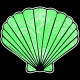 Shore Redneck Green Paisley Fan Shell Decal