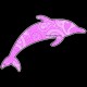 Shore Redneck Pink Paisley Dolphin Decal