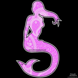 Shore Redneck Pink Paisley Mermaid Decal