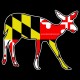 Shore Redneck Maryland Flag Doe Decal