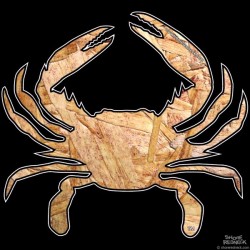Shore Redneck OSB Wood Crab Decal