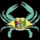 Shore Redneck Delaware Crab Decal