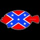 Shore Redneck Dixie Flounder Decal
