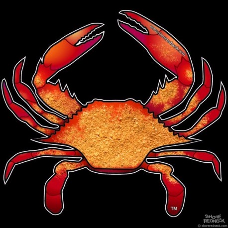 Shore Redneck Spiced and Steamed Crab Decal