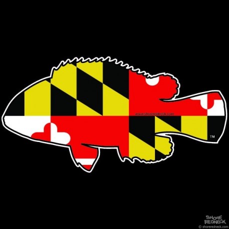 Shore Redneck MD Tautog Decal