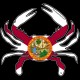 Shore Redneck Florida Flag Crab Decal