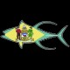 Shore Redneck Delaware Flag Yellowfin Decal
