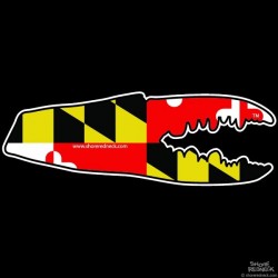 Shore Redneck MD Flag Crab Claw Decal