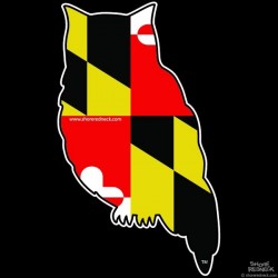 Shore Redneck MD Owl Decal